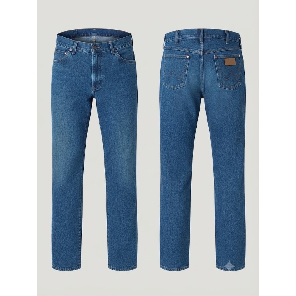 Wrangler Jeans Mens Blue 36x38 13MWZ Cowboy Cut Original Blue Denim